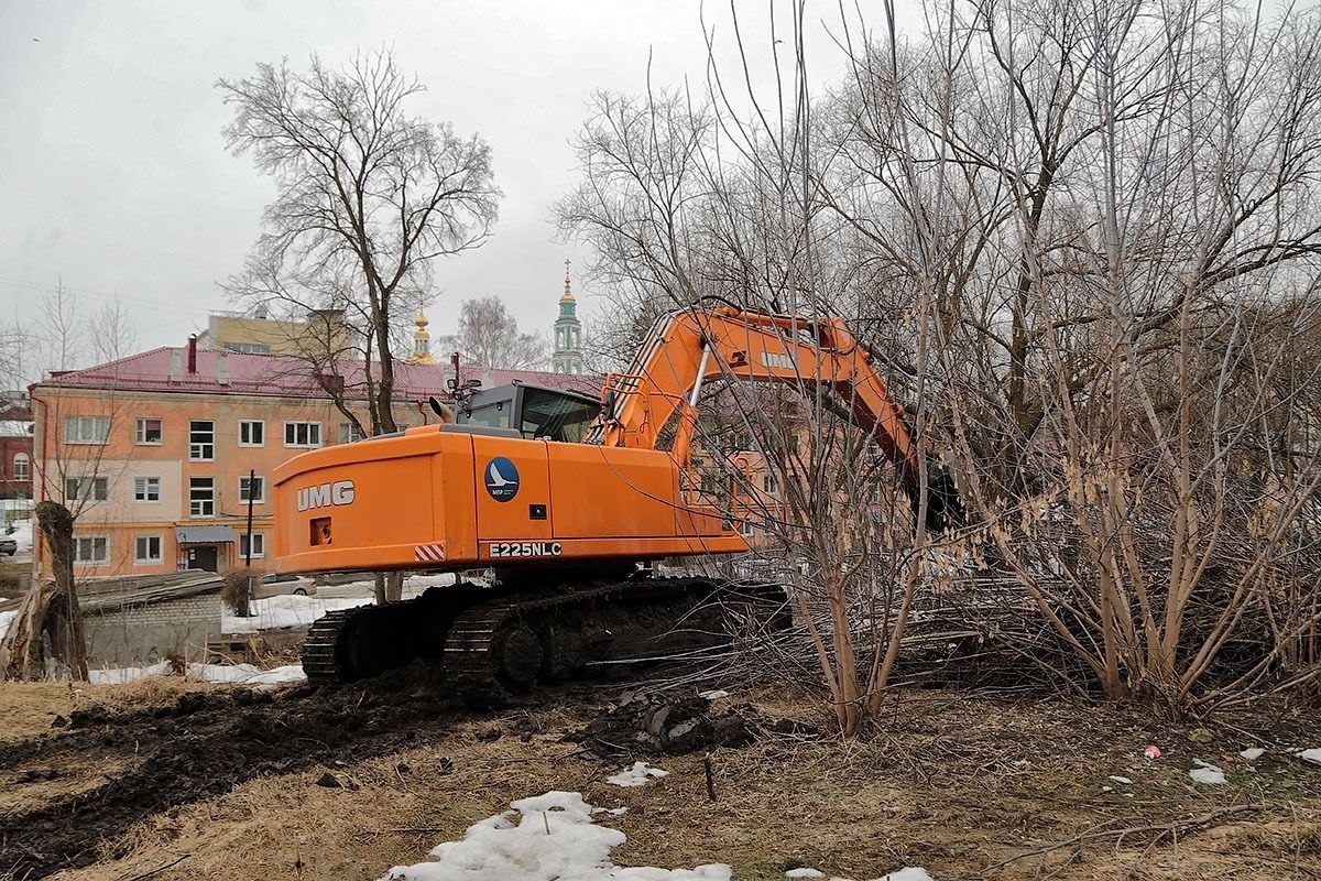 В Тамбове начинают расчистку участка реки Студенец, где пройдёт благоустройство