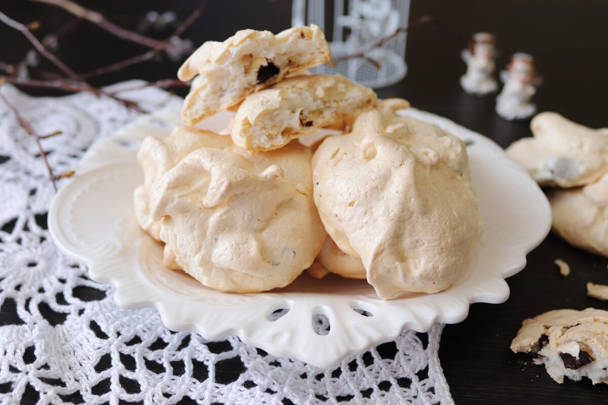 Легкое безе с шоколадом за считанные минуты