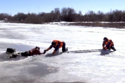 В Тамбовской области любительница рыбалки Наталия Клочнева спасла тонущего мужчину