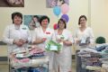 Мастерицы клуба «28 петель» и благотворительная организация «Крошки с ладошку» передали милые подарки самым маленьким пациентам Перинатального центра Тамбова