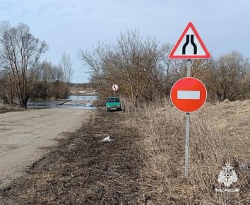 В Тамбовской области зафиксирован перелив воды через низководный мост