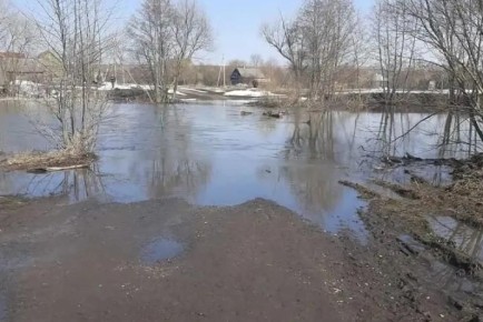 В Пичаевском округе из-за таяния снега закрыли низководный мост