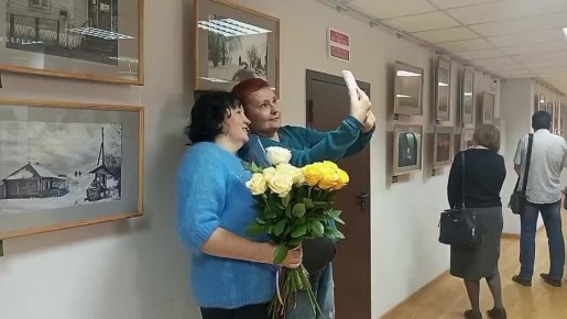 В Пушкинской библиотеке открылась выставка фотографий Натальи Барановой «Разговор о важном»