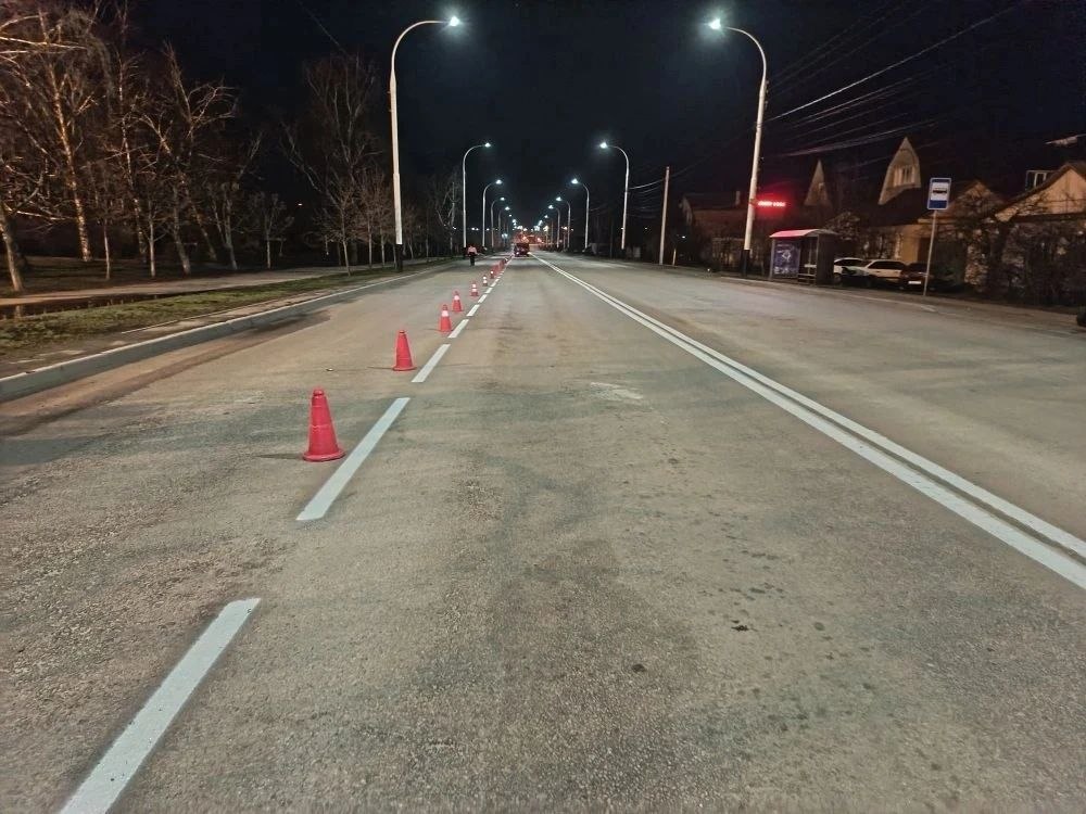 В Тамбове приступили к нанесению дорожной разметки