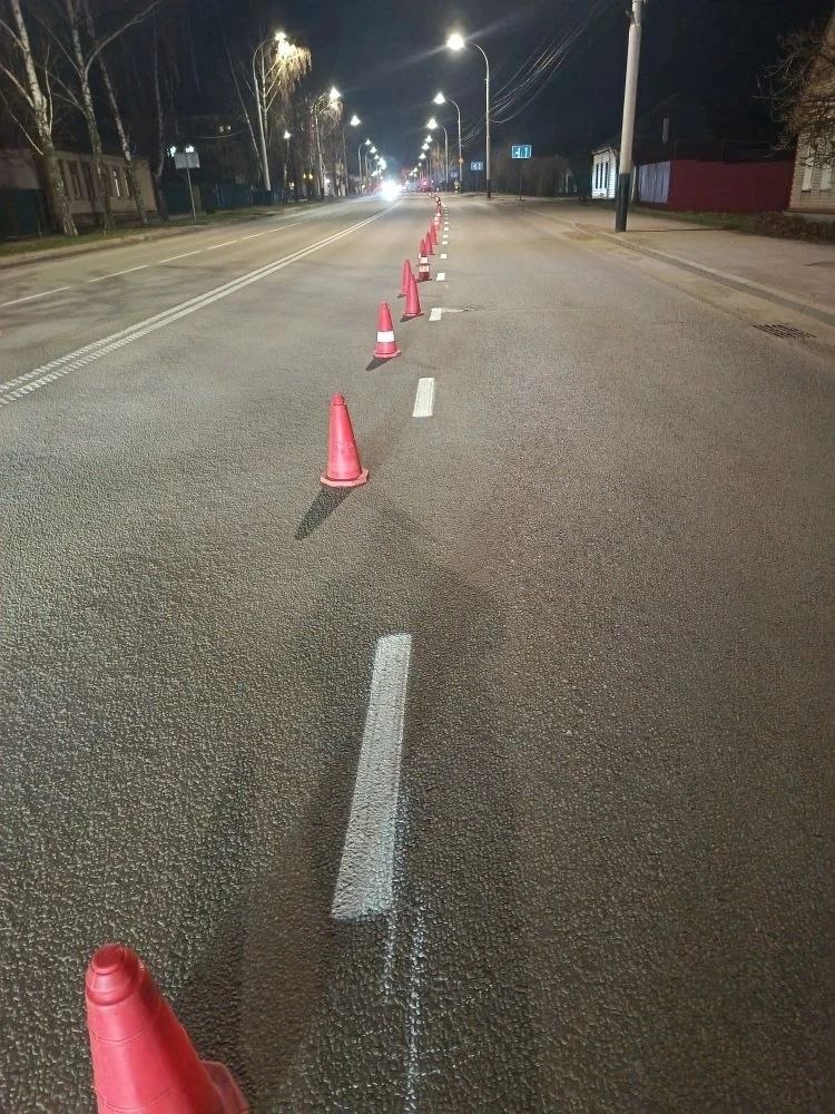 В Тамбове приступили к нанесению дорожной разметки В Тамбове приступили к нанесению дорожной разметки