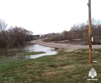 Из-за подъёма воды в реке Ворона прогнозируется затопление моста в ржаксинском селе Перевоз