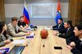 14 апреля состоялась рабочая встреча главы Тамбовской области Евгения Первышова с президентом Российской федерации баскетбола, Заслуженным мастером спорта России Андреем Кириленко