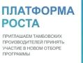 Тамбовские предприниматели и компании могут подать заявку на участие в программе поддержки бизнеса «Платформа роста»