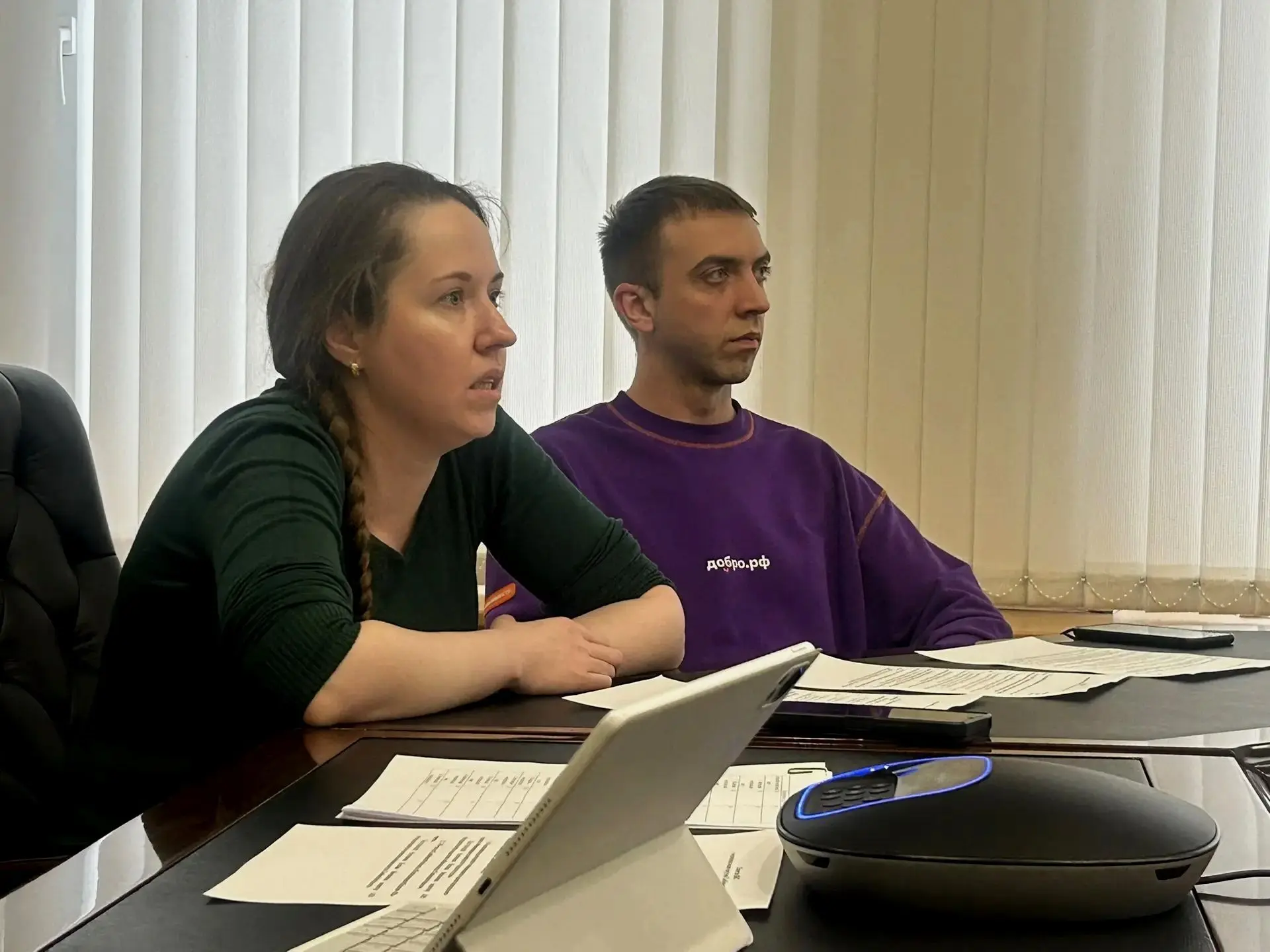 Руководители департамента молодежной политики правительства Тамбовской области в режиме видеоконфернцсвязи провели совещание с координаторами муниципальных волонтёрских штабов