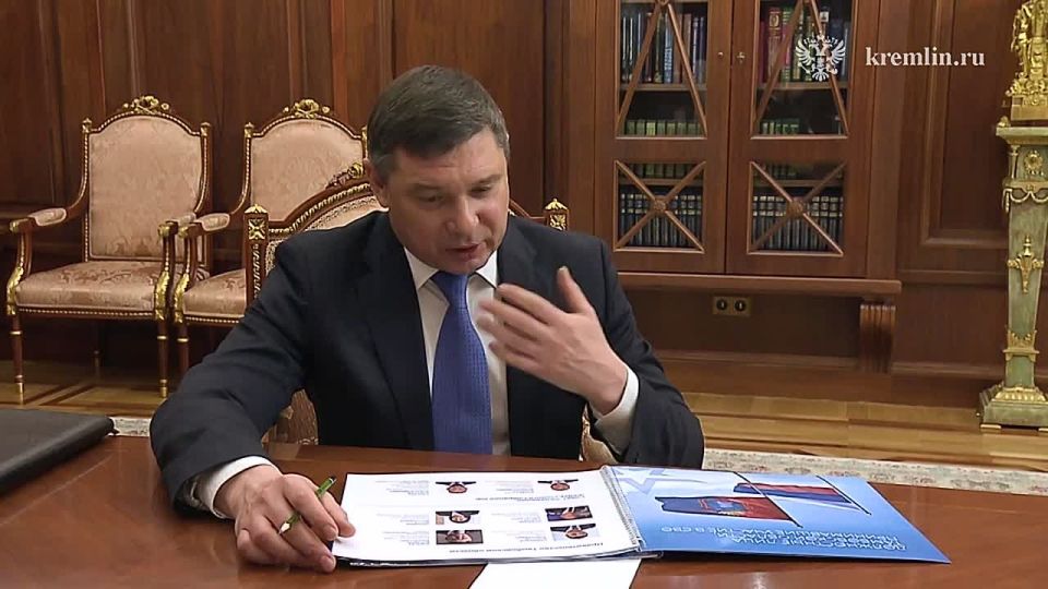Владимир Путин провёл рабочую встречу с главой Тамбовской области Евгением Первышовым