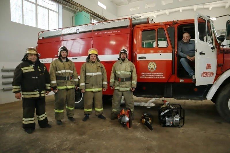 В отдалённых сёлах Тамбовского округа пожары тушат добровольцы