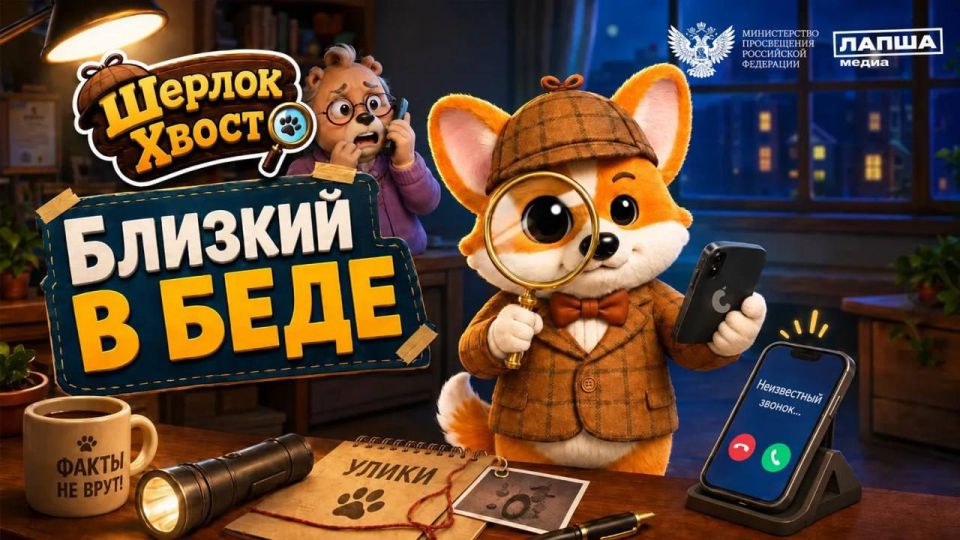 Внимание, юные сыщики!. БУМ-БАМ-БАМ! Срочные новости — «Лапша Медиа» запускает крутейший мультсериал «Шерлок Хвост»! Первая серия уже на старте! Супер-умный детектив с хвостом расследует самое хитрое дело сезона