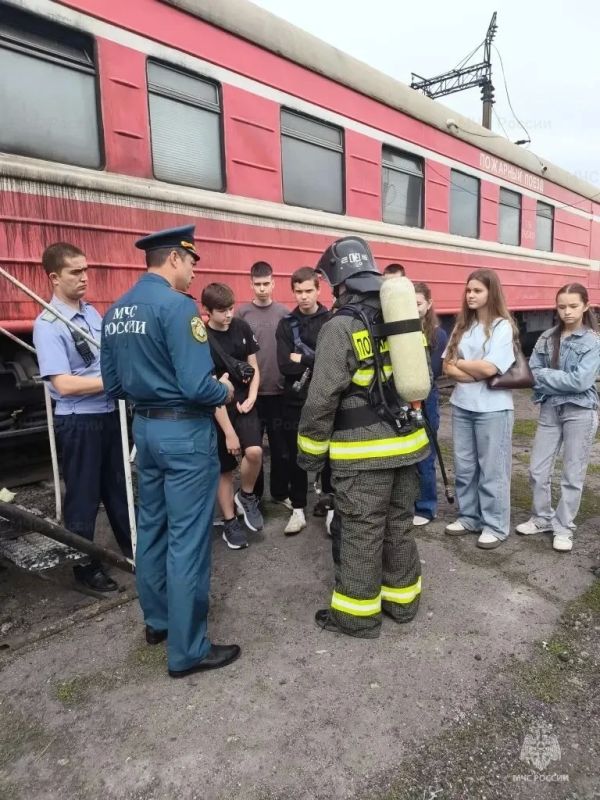 О пожарном поезде для Первомайских школьников О пожарном поезде для Первомайских школьников