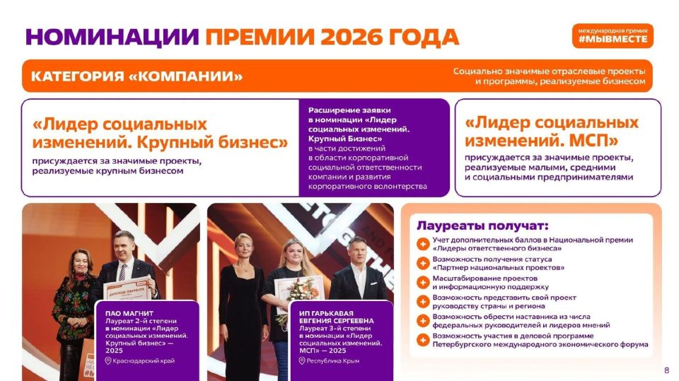 Тамбовчан приглашают принять участие в международной премии #МЫВМЕСТЕ Тамбовчан приглашают принять участие в международной премии #МЫВМЕСТЕ