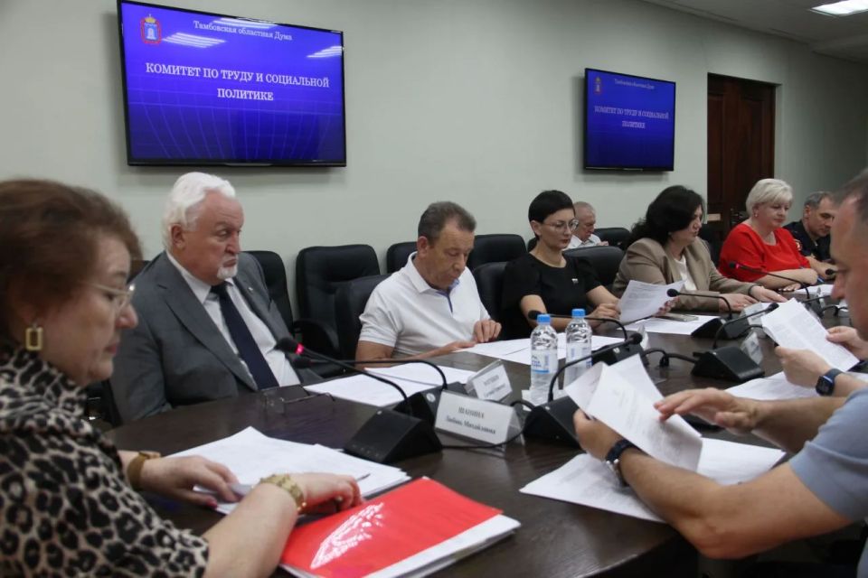 Под председательством Любови Шаниной прошло заседание комитета по труду и социальной политике