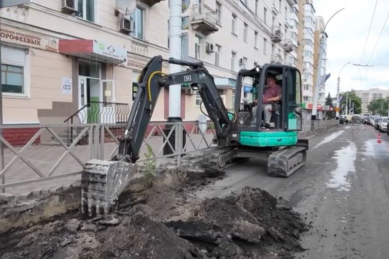 На улице Чичканова в Тамбове завершают подготовку к укладке нового асфальта