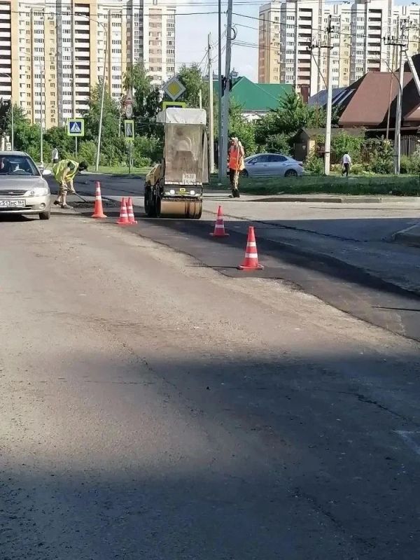 В Тамбове продолжается ямочный ремонт дорог В Тамбове продолжается ямочный ремонт дорог