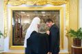 Патриарх Кирилл наградил Евгения Первышова орденом князя Даниила Московского III степени — во внимание к помощи Тамбовской митрополии и в честь 50летия губернатора