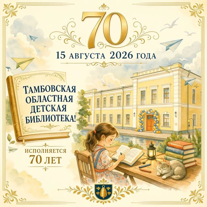 Тамбовская областная детская библиотека готовится к большому празднику и зовёт друзей на юбилейный интерактивный библиомарафон «Дом, где вас любят и ждут»