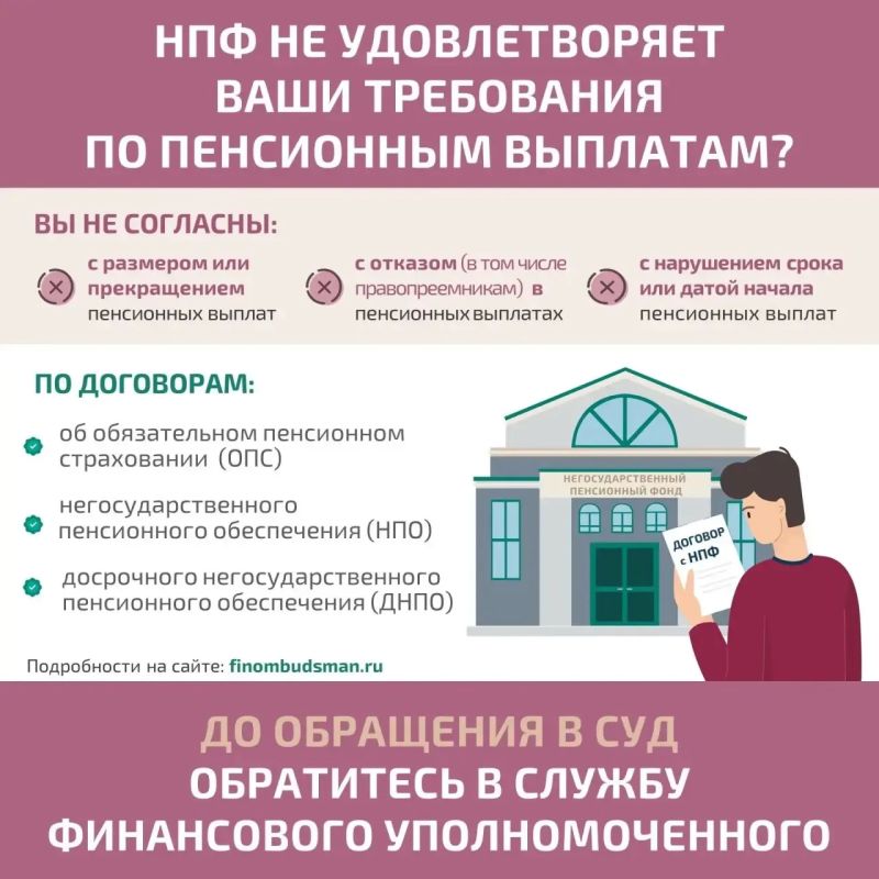 Как решить спор с негосударственным пенсионным фондом (НПФ)по пенсионным выплатамбез суда — просто и понятно