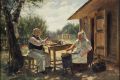 Искусство по выходным. Владимир Маковский, "Варят варенье", 1876 год Маковский забавно обыгрывает слишком серьезное отношение персонажей к своему делу