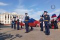 Над центральной площадью Тамбова торжественно подняли флаги России и Тамбовской области