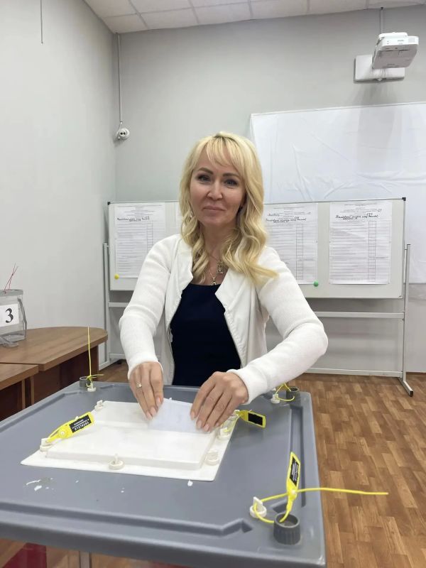 Заместитель главы Тамбовской области Наталия Макаревич проголосовала на выборах-2026