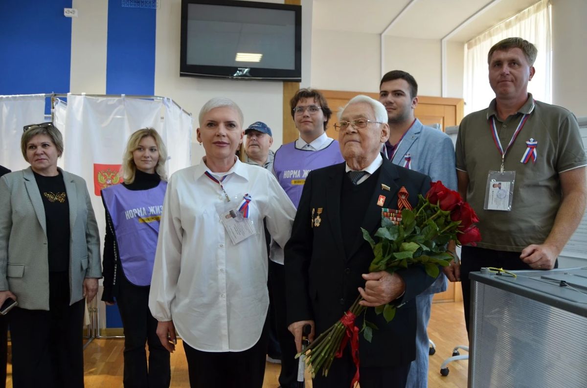 Участник Великой Отечественной войны, Почетный гражданин Тамбова Александр Тимофеевич Храмцов принял участие в выборах Участник Великой Отечественной войны, Почетный гражданин Тамбова Александр Тимофеевич Храмцов принял участие в выборах