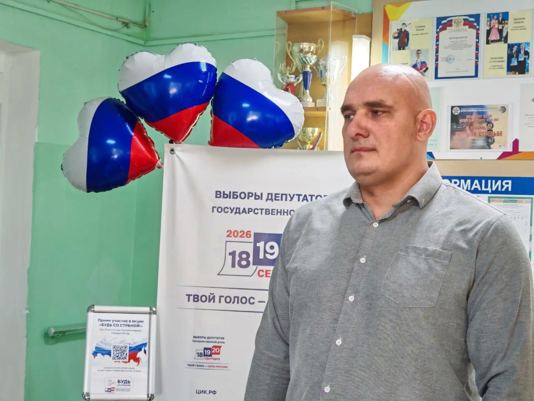 Ветеран СВО Юрий Кургузов проголосовал на выборах в Тамбове Ветеран СВО Юрий Кургузов проголосовал на выборах в Тамбове