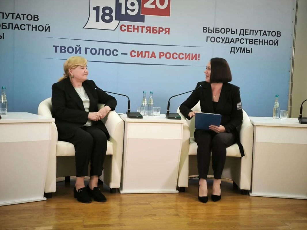 Депутат Государственной Думы РФ Тамара Фролова посетила медиацентр Единого дня голосования Депутат Государственной Думы РФ Тамара Фролова посетила медиацентр Единого дня голосования