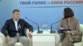 На брифинге в медиацентре выступил председатель избирательной комиссии Тамбовской области Андрей Офицеров