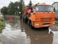 Дирекция городских дорог откачивает воду после обильных осадков