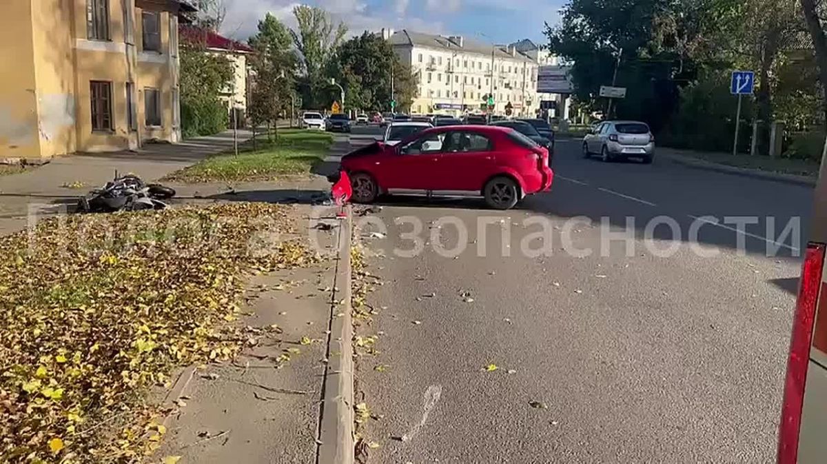 Мотоциклист пострадал в ДТП на улице Карла Маркса в Тамбове