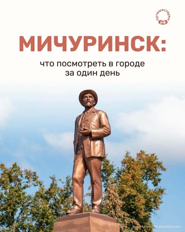 Погулять по саду главного селекционера страны, посмотреть на полеты ловчих птиц и оценить масштаб собора от автора Храма Христа Спасителя — все это можно успеть за один день в Мичуринске