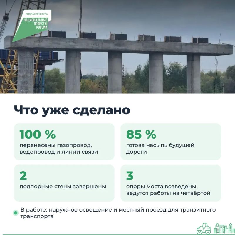 Путепровод в Мичуринске набирает высоту Путепровод в Мичуринске набирает высоту