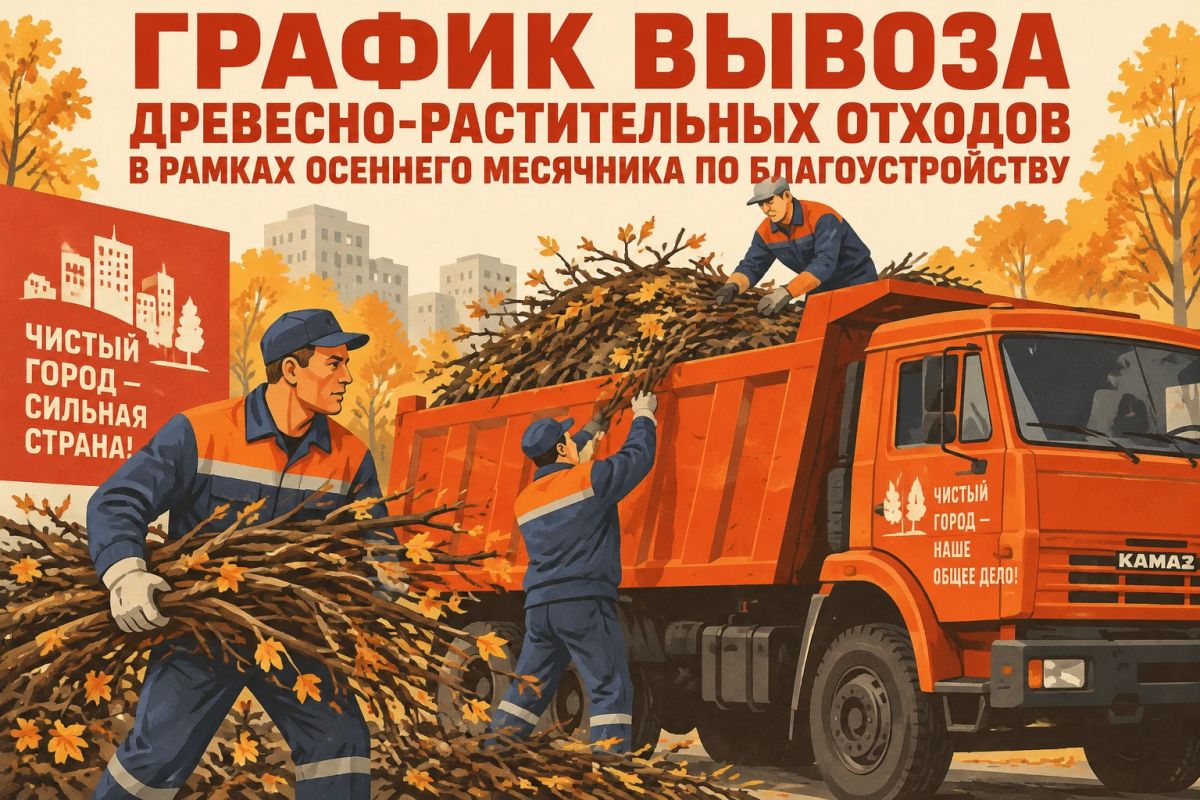 В Тамбове в рамках осеннего месячника по благоустройству древесно-растительные отходы вывозят строго по графику