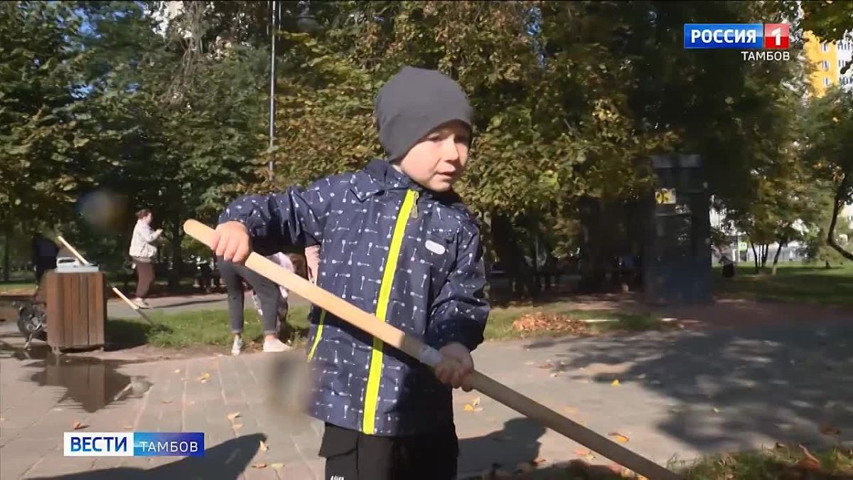 Сбор листвы под стихи Барантынского