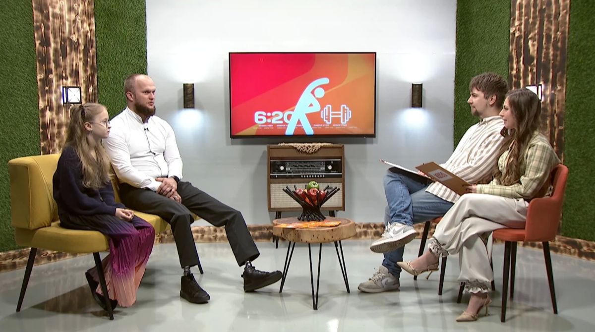В "Новом утре" побывал многодетный отец, ветеран СВО, кавалер двух орденов Мужества Павел Пешков со своей дочерью Софией