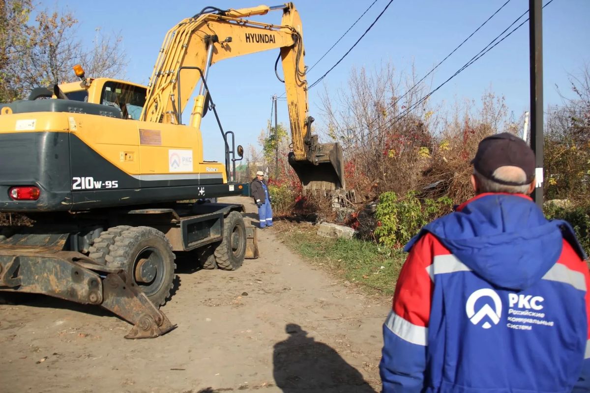 «РКС-Тамбов» продолжают восстанавливать работу канализационного коллектора, расположенного в районе улицы Московской