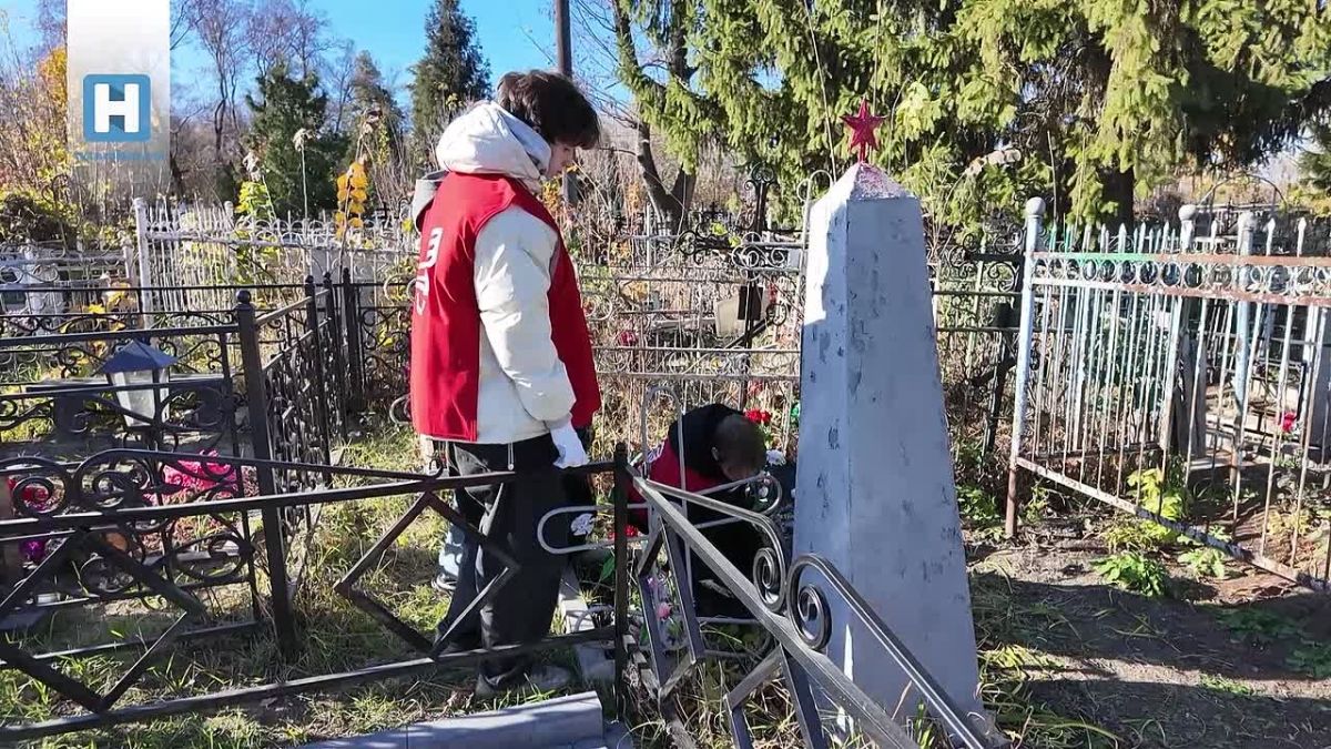 В рамках акции «Память Победы» студенты Тамбова привели в порядок воинские захоронения