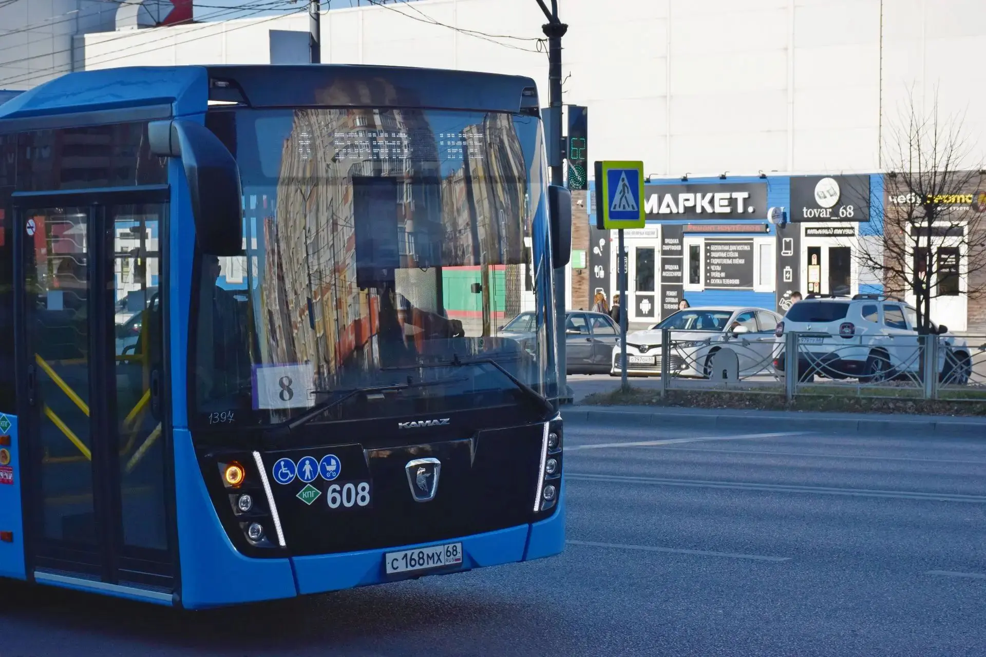 На маршруте № 8 в Тамбове увеличивается количество автобусов